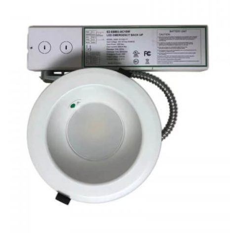 commerical down light with battery backup