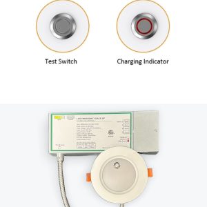 4" Emergency LED Slim Panel SLIM-4Inch-9W - Up to 650 Lumens - 5 CCT Selectable (2700K-5000K) - AC 100-277V - 10W EBBU for 90 Mins - 60W Equal