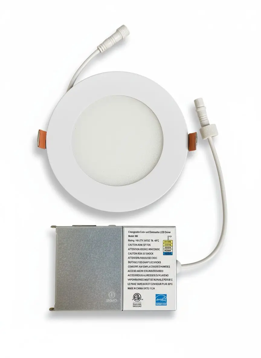 E2-DL-SLIM-4Inch-9W-2730354050K-F -Front