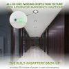 Black Reim Commercial Down Light w Emergency Battery
