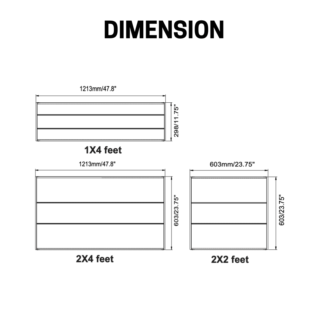 troffer-dimension