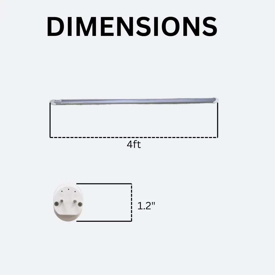 E2-T8-TC-4FT-15W-2730354050K-E-2P-Dimensions